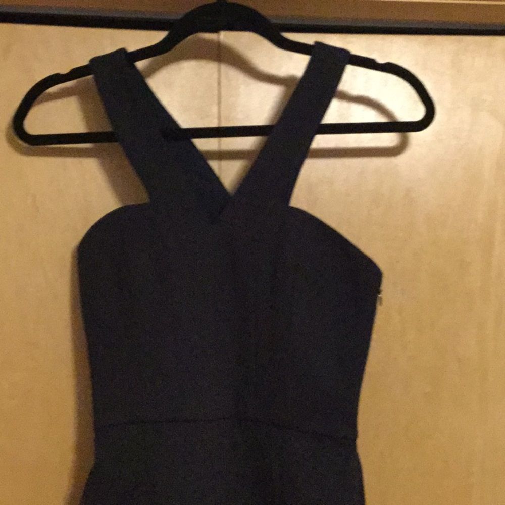 Ponti Halter Dress Asymmetrical Hem N NICHOLAS - Picture 2 of 8